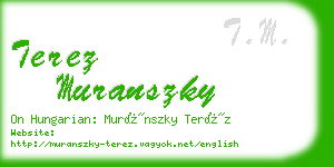 terez muranszky business card